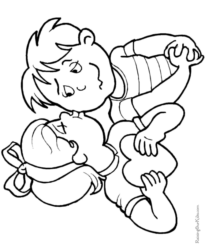 Plansa de colorat cu Valentines day 137 22
